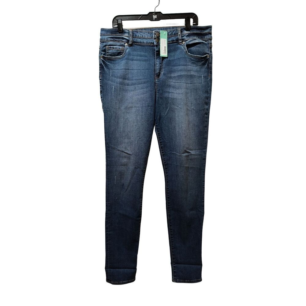 Kut from the Kloth Bhody Skinny Jeans 16L Blue Distressed Stitch Fix NWT